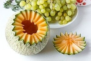 Ensalada de melón y uvas