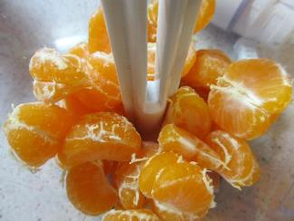 Helado de mandarina casero